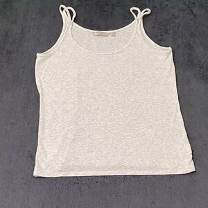 Athleta Shirt Womens LP Double Spaghetti Strap Ribbed Revive Tank Top Athletic